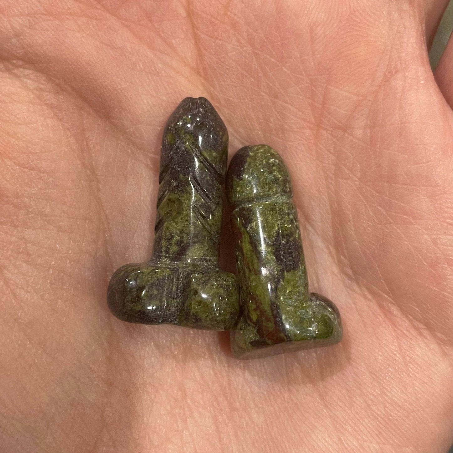 
                  
                    Crystal 1” Phallus Penis: Moss Agate
                  
                