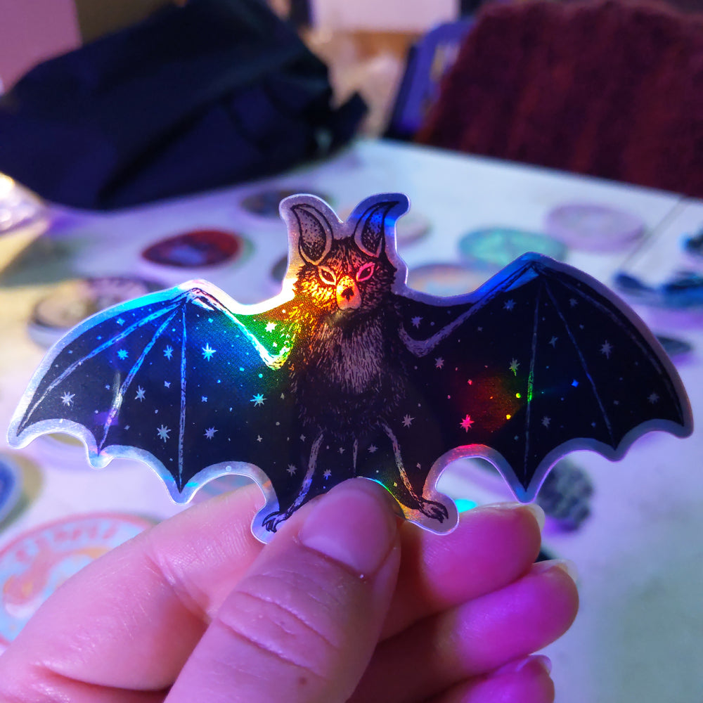 
                  
                    Holographic Bat Sticker
                  
                