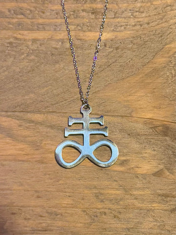 Satanic Leviathan Cross Necklace