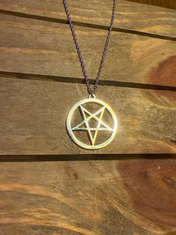 Inverted Pentacle / Pentagram Necklace