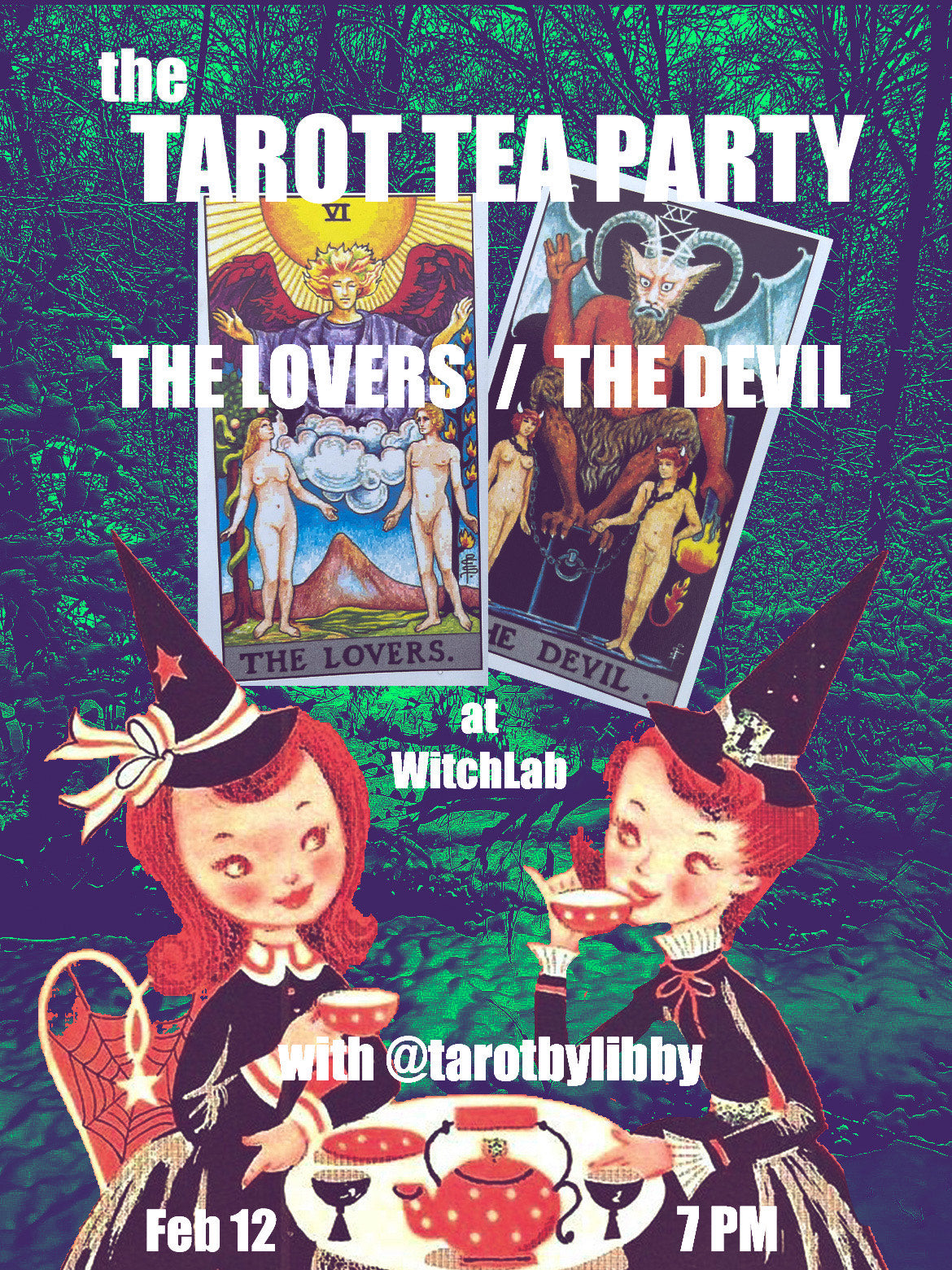Tarot Tea Party February 12th - The Lovers and The Devil