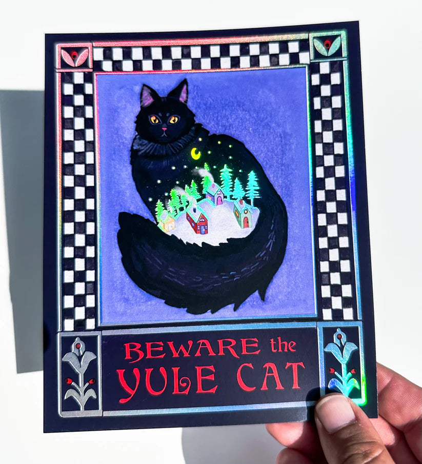 Yule Cat Mini Print
