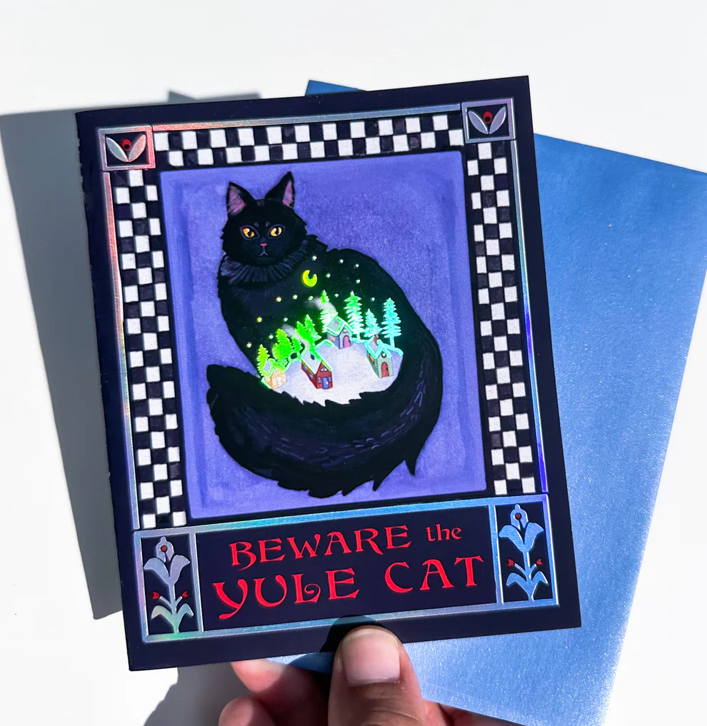 Yule Cat Christmas Greeting Card