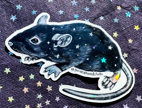 Holographic Witch Familiar Stickers