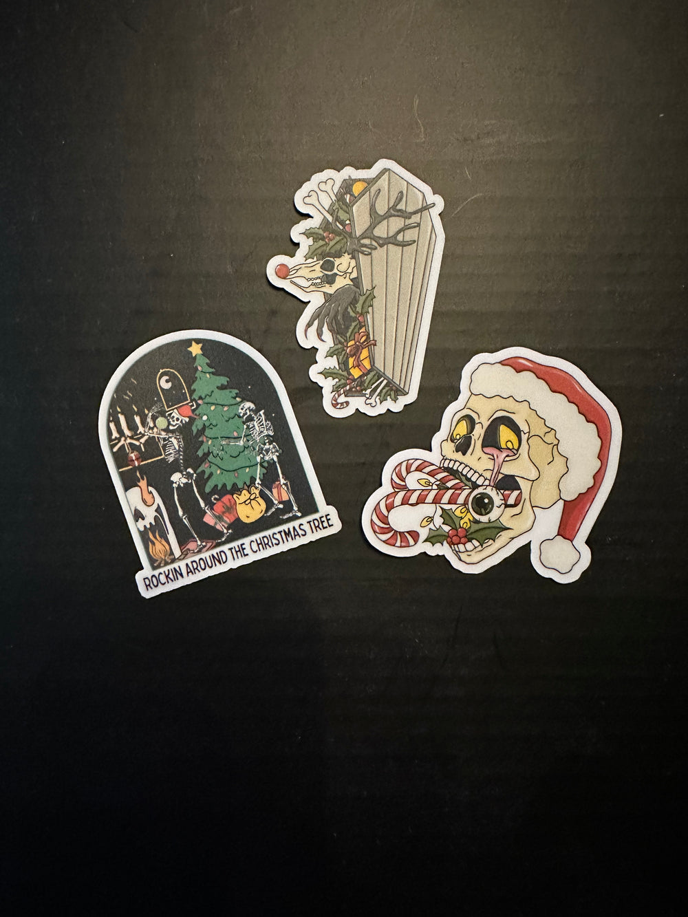 Christmas Bone Sticker Pack - Set of 3
