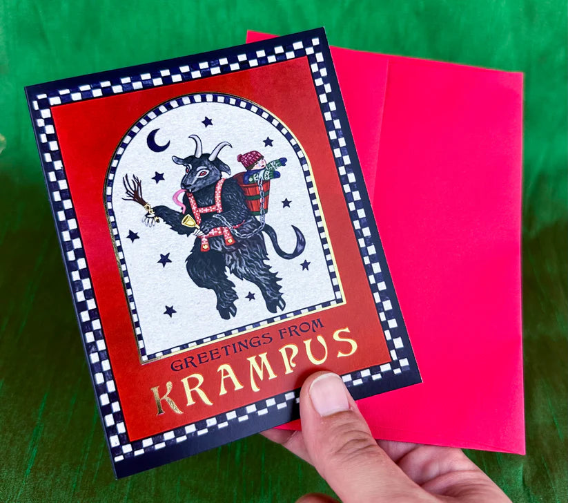 Krampus Greeting Card