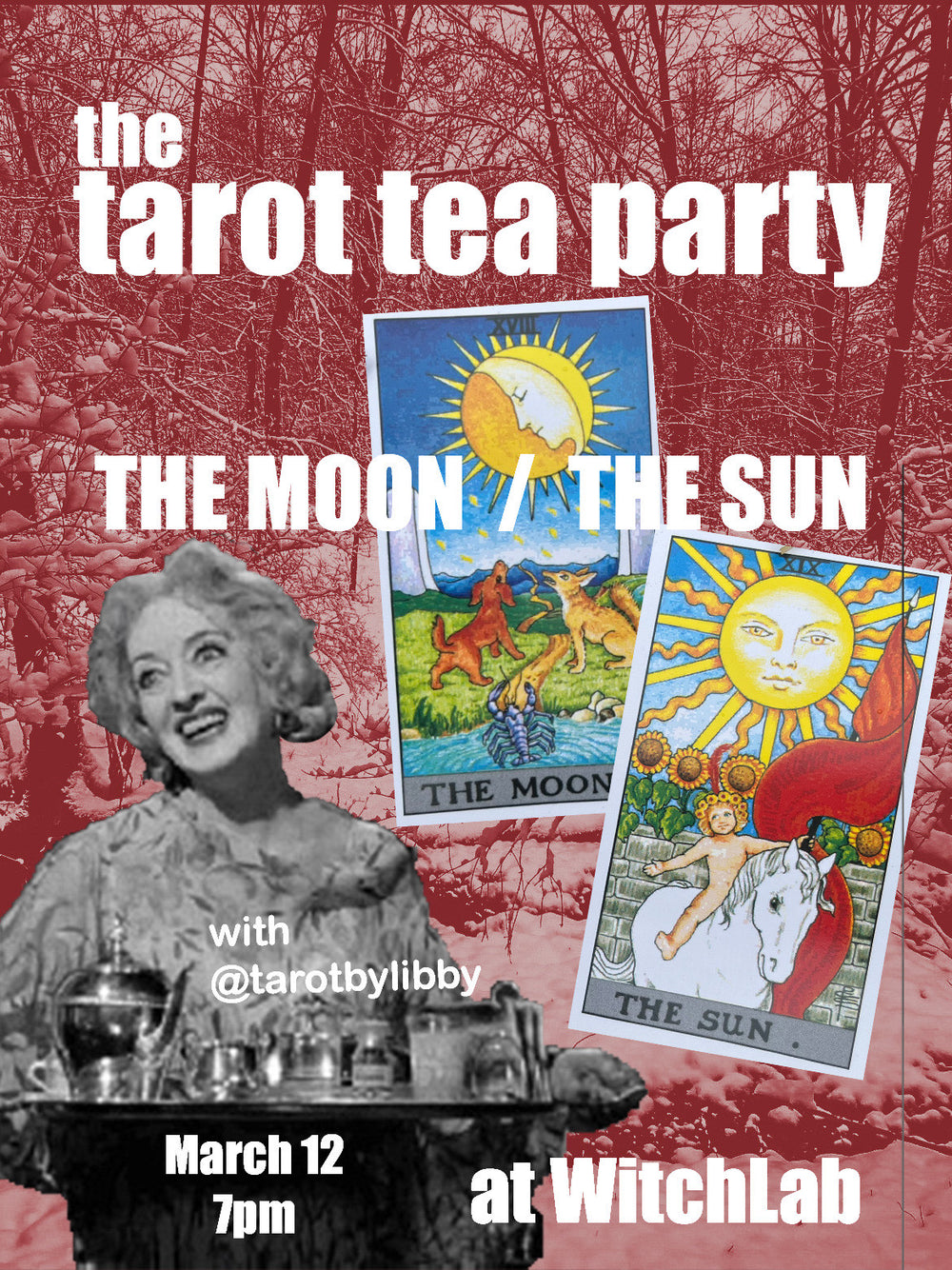Tarot Tea Party March 12th - The Moon and The Sun