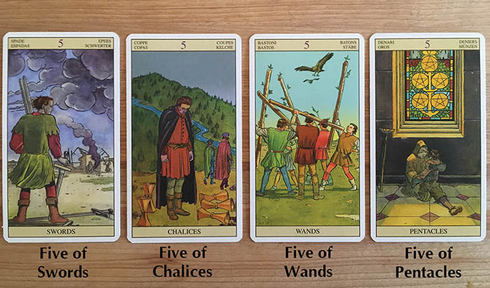 Tarot Tea Party - November: The Fives