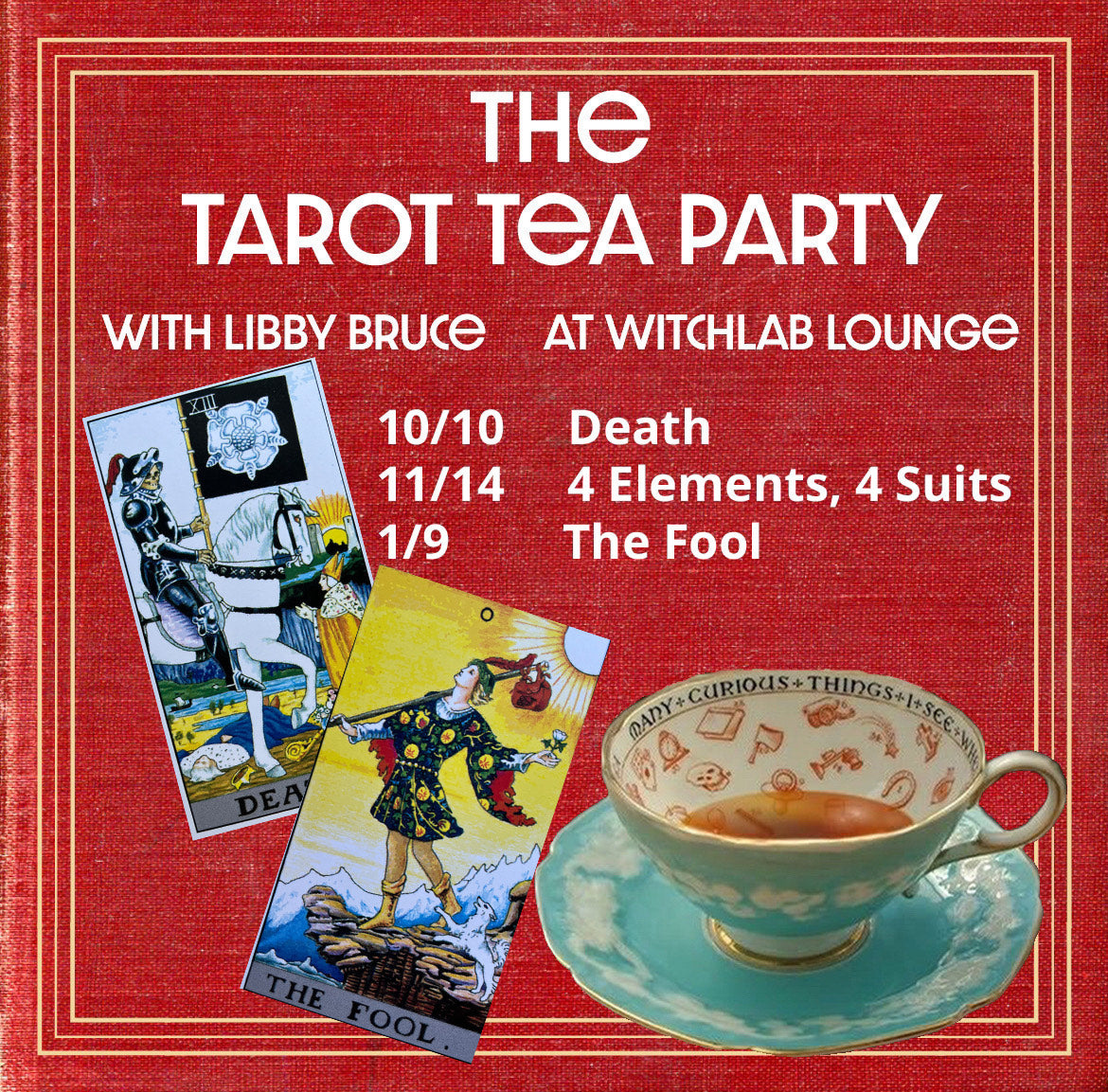 
                  
                    Tarot Tea Party Jan 9th - The Fool Card
                  
                