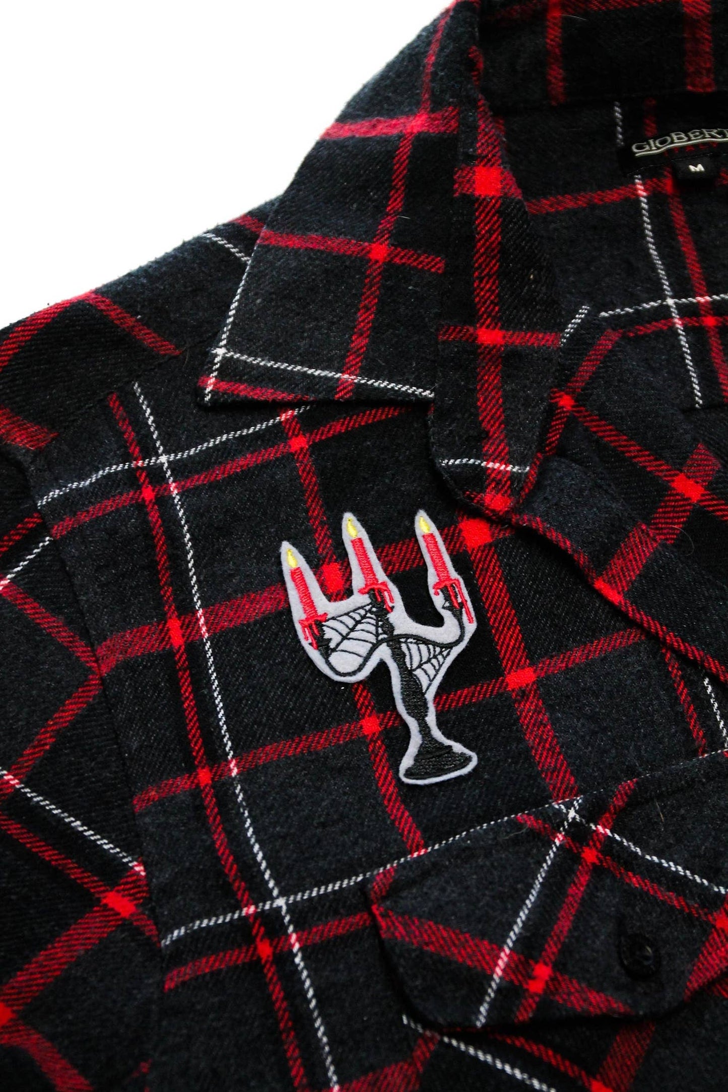 
                  
                    Spooky Candelabra Iron On Embroidered Patch
                  
                