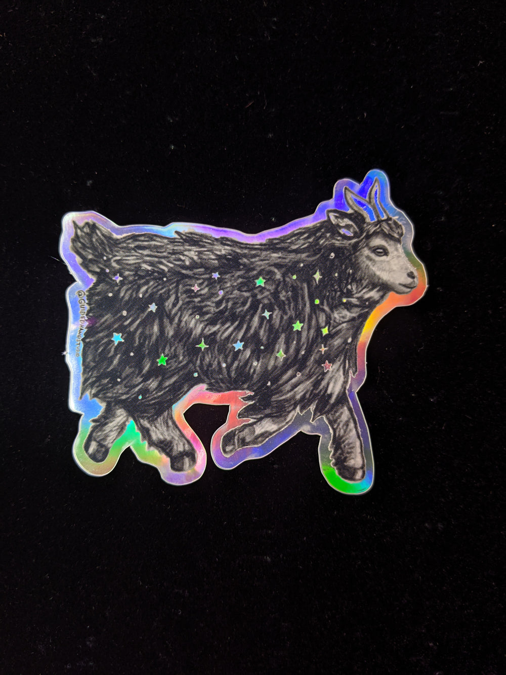 Holographic Goat Sticker