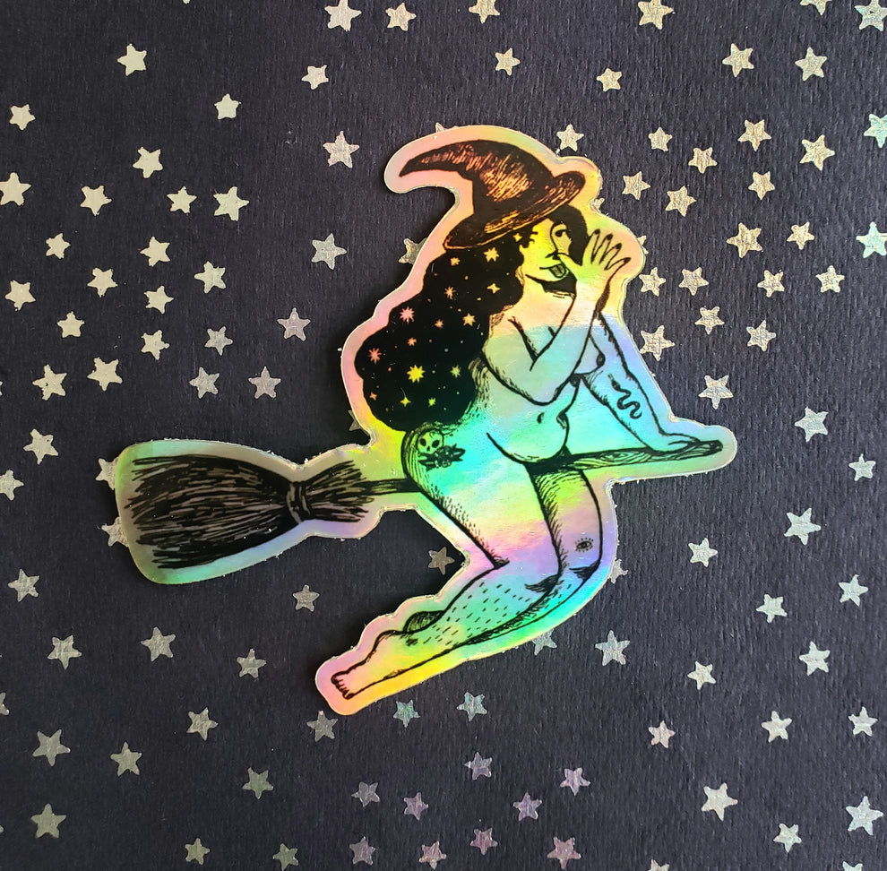 
                  
                    Holographic Witch Familiar Stickers
                  
                