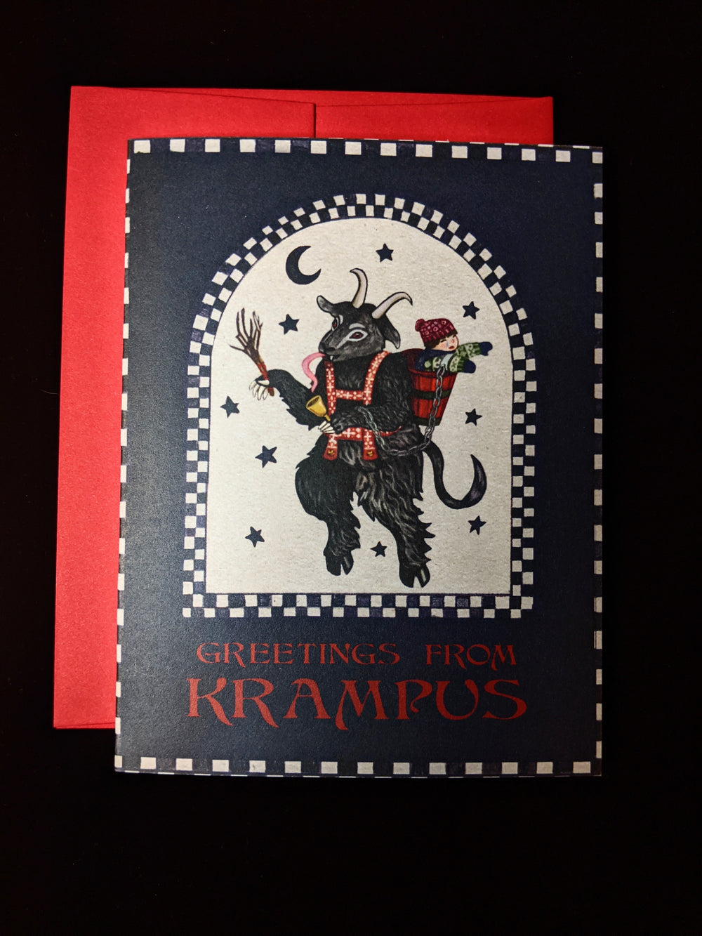 Krampus Greeting Card
