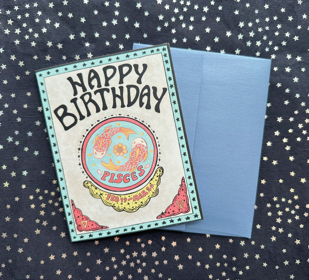 
                  
                    Zodiac Birthday Card - Pisces
                  
                