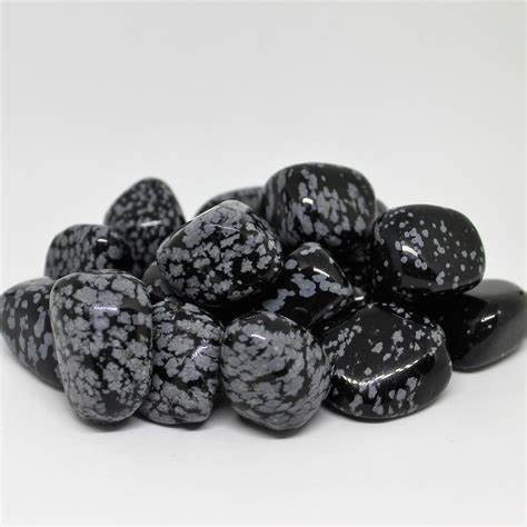 Tumbled and Freeform Snowflake Obsidian #S7