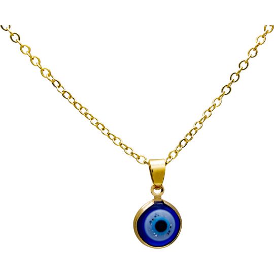 Evil Eye Protection Necklace - Gold