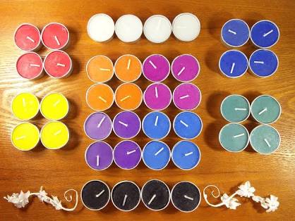 Unscented Colored Tea Lights