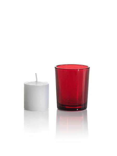 Votive Candle With Holder - Assorted Colors